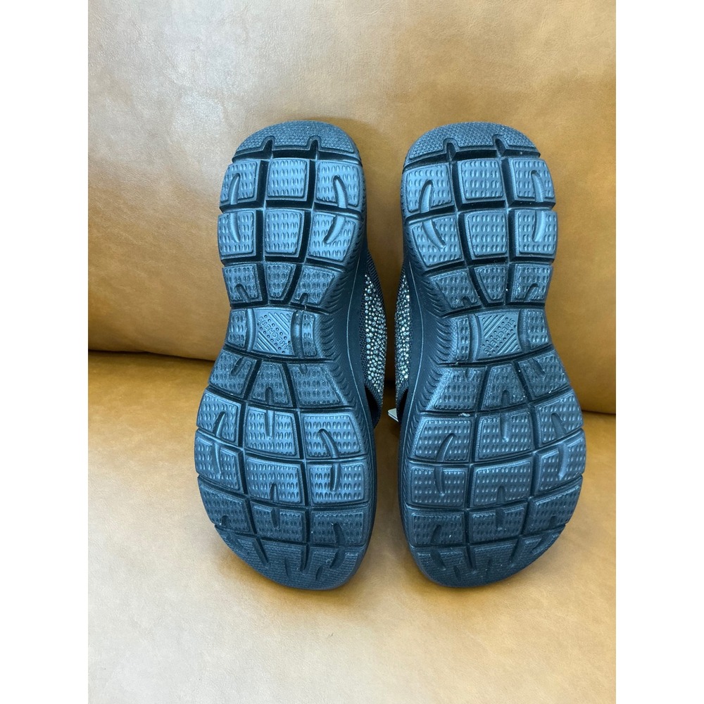 Skechers Summits Sandal Womens 8 Black New Rhinestone Yoga Foam 163582 BBK - Picture 4 of 8